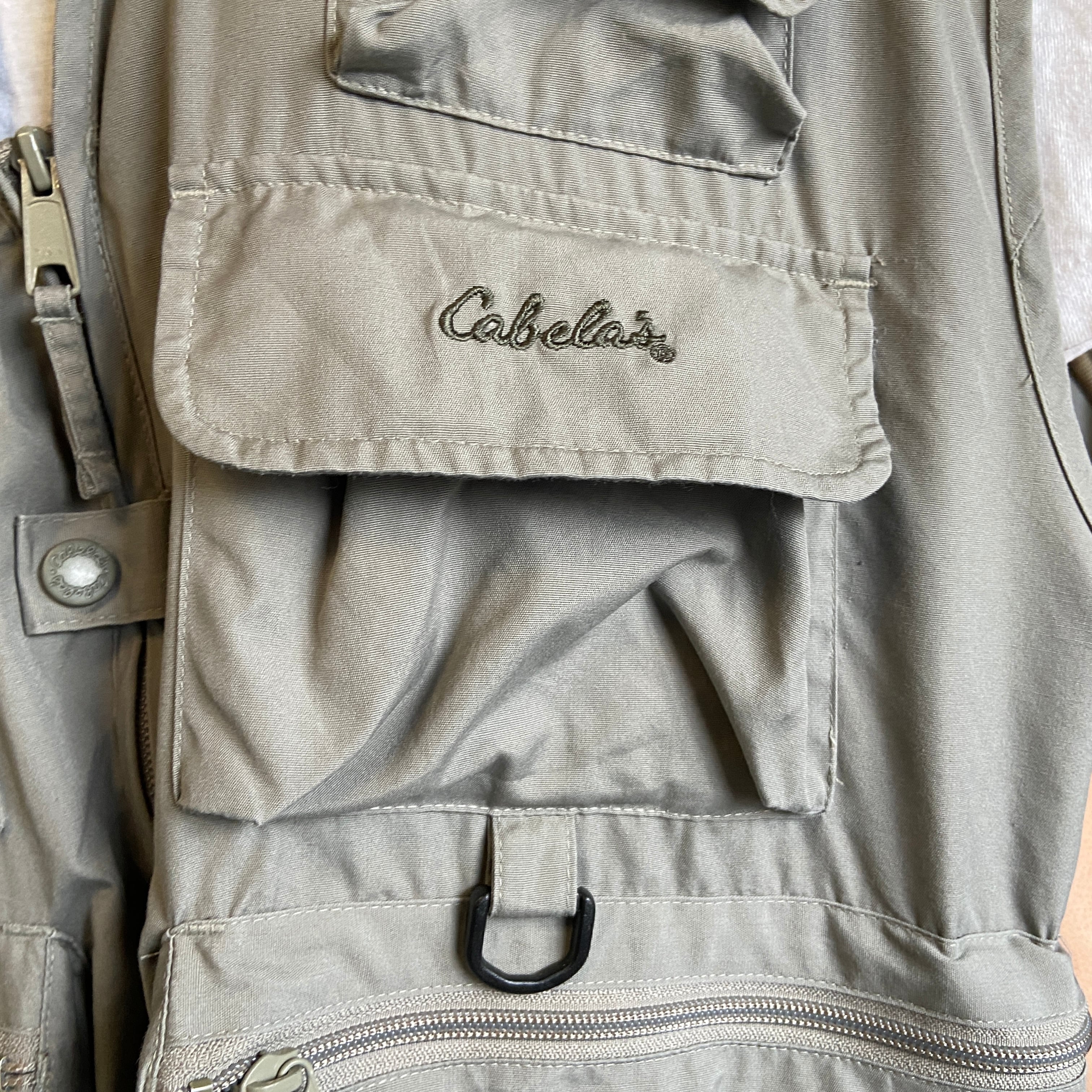 00年代 Cabela'ｓ カベラス 立体 多ポケット フィッシングベスト ...