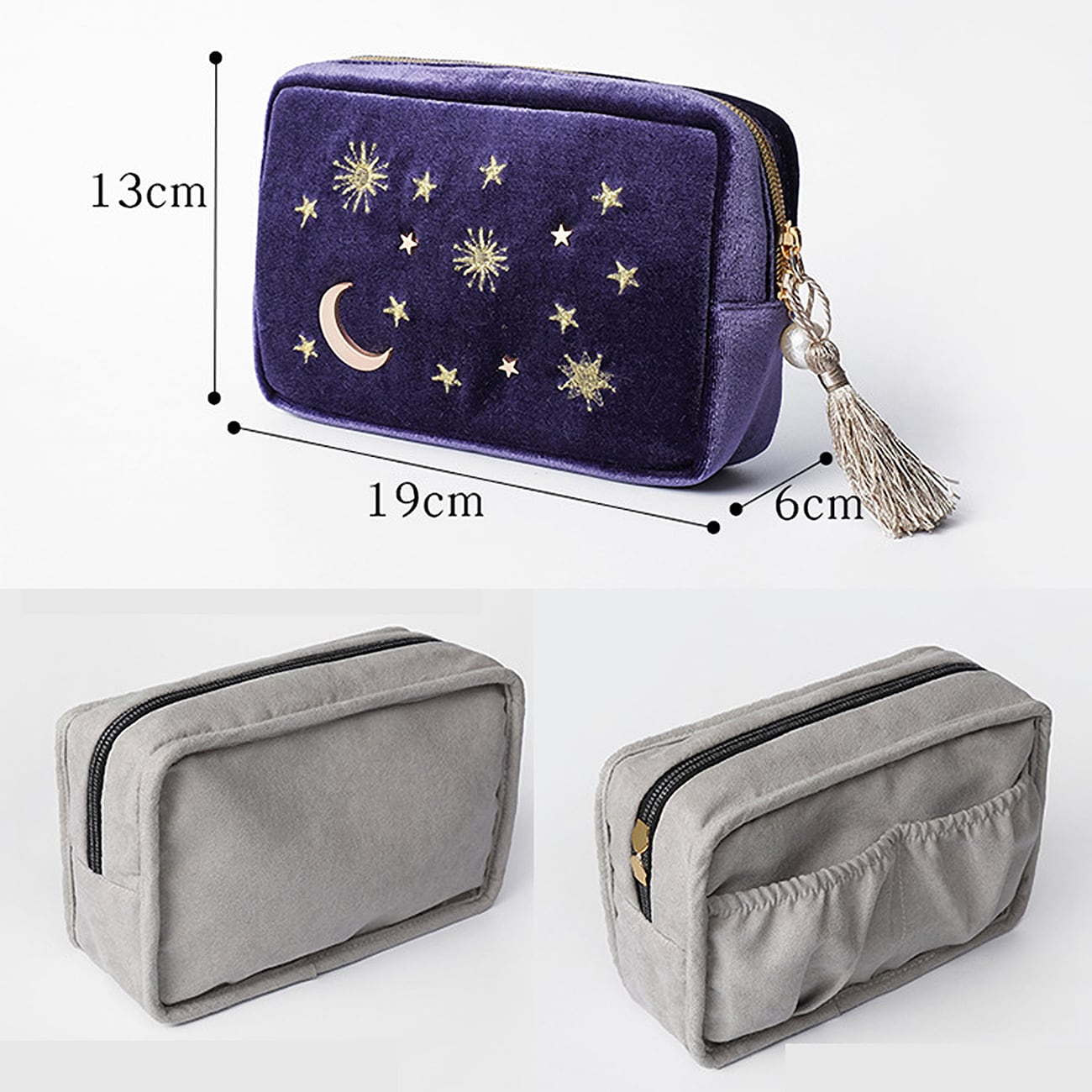 星模様のベルベットポーチ | space products