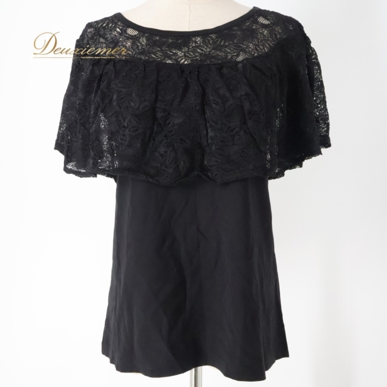 フラダンス 衣装 トップス エムエムジェイ　モダニスティック ブラック系 mmj modernistic ワンカラー レース 透け感 シンプル かわいい 上品 きれい おしゃれ 華やか ハワイアン アロハ ハワイアンプリント フラ ダンス レッスン 練習