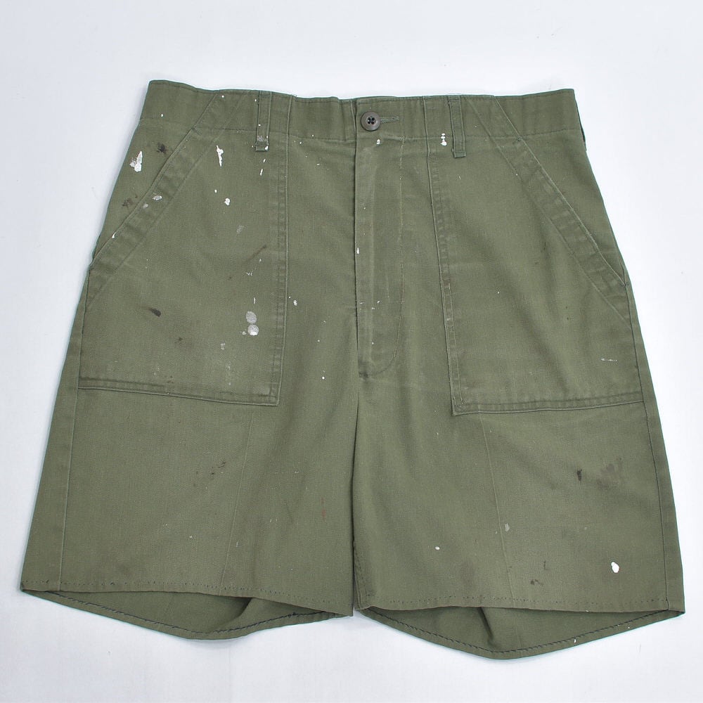 70～80s U.S.ARMY 米軍 OG107 ユーティリティパンツ ペイント デザイン