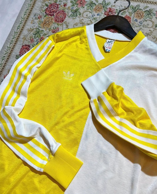 90's adidas "2tone colour"  L/S game cutsew【L 】