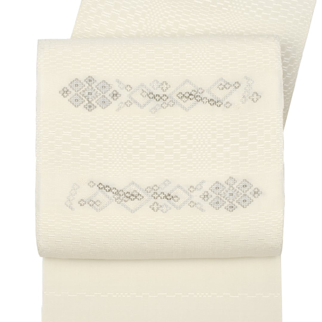 名古屋帯]【未使用/中古帯】(お仕立て上がり) 西陣織 老舗 渡文 謹製