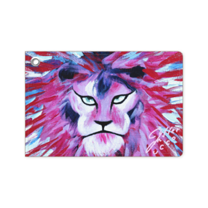 Pink Lion パスケース：ユッコ・ミラー絵画シリーズ
