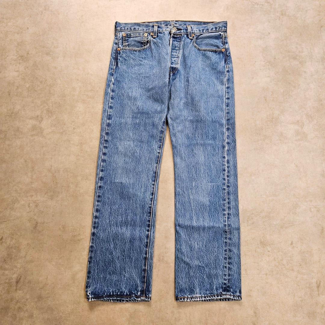 リーバイス501 Levis W32 ブルーデニム 青 古着 ボトム 18115
