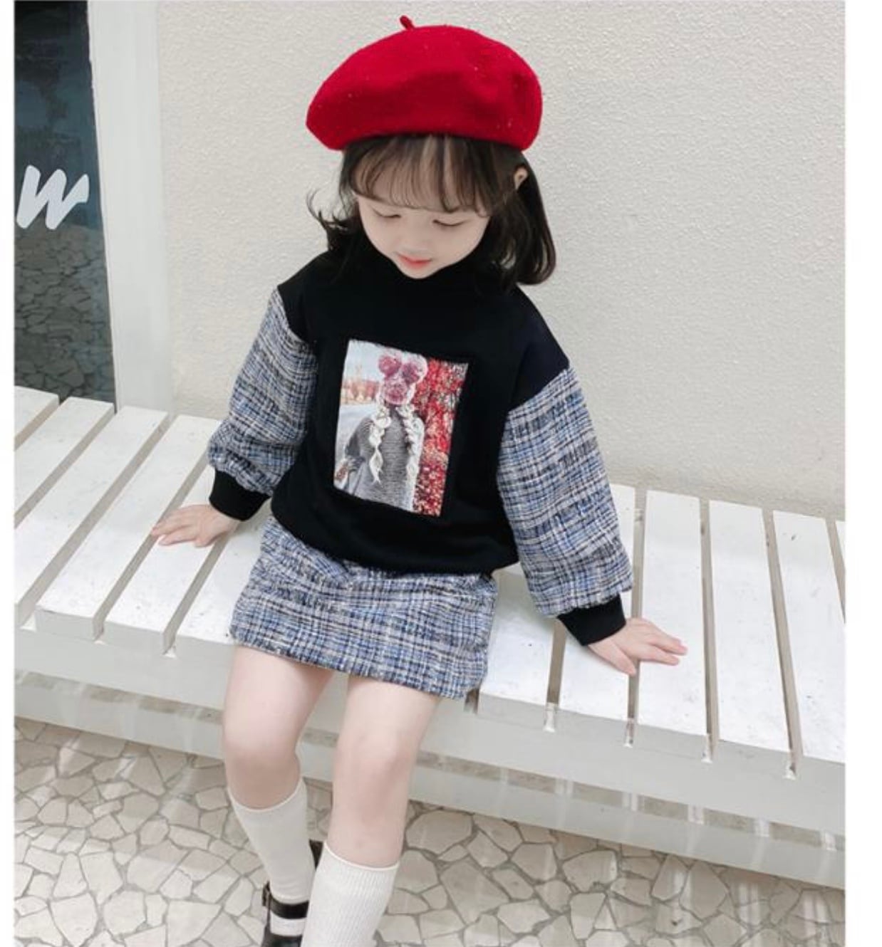 110-120】 セットアップ キッズ 子供服 女の子 トップス スカート