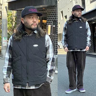FLUTTER】TURBO HEAT®︎ Quilting Puff Vest -BLACK（フラッター