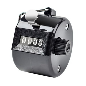 【在庫処分】数取り器 数取器 計数器 アナログ カウンター 4桁カウント 9999まで 手持型 手動小型 電池不要 数量カウント 人数計測