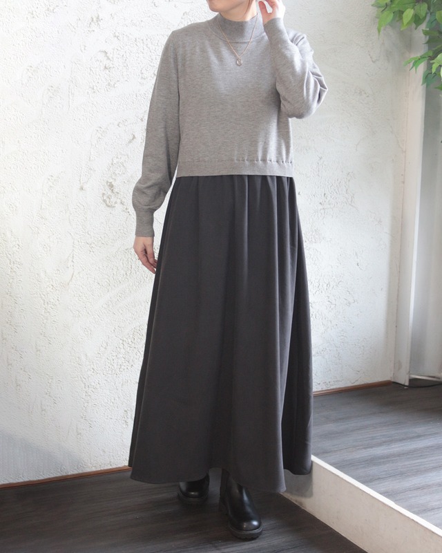 【BouJeloud】ドッキングニットワンピース　(251255)