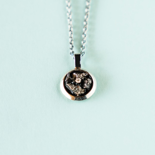 meteorite necklace "rhombus"