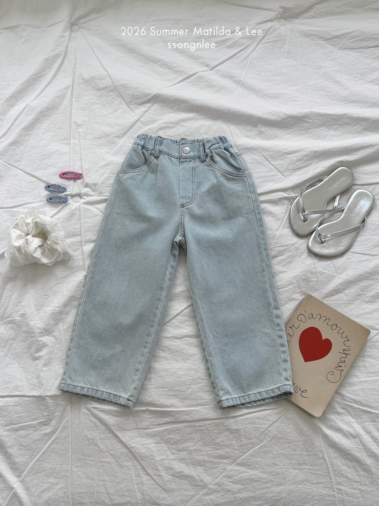 [Matilda&Lee] Light Blue Date Denim Add / [마틸다앤리] 연청일자데님추가