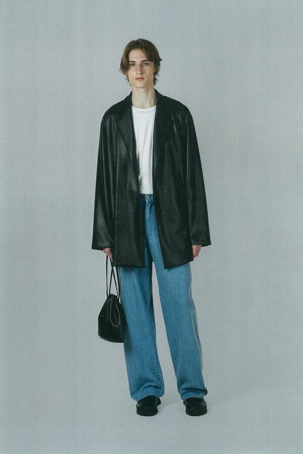 LAD MUSICIAN【ラッドミュージシャン 】STRETCH FAUX LEATHER JERSEY
