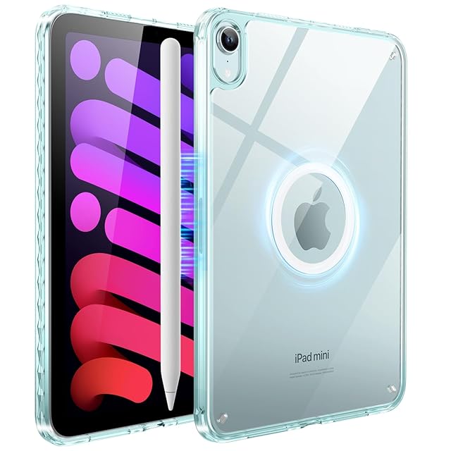 【美品！】iPad mini 第6世代256GB Wi-Fi（透明ケース付き） Tekkase iPad mini7 ケース MagSafe対応 iPad mini 第7世代 ケース