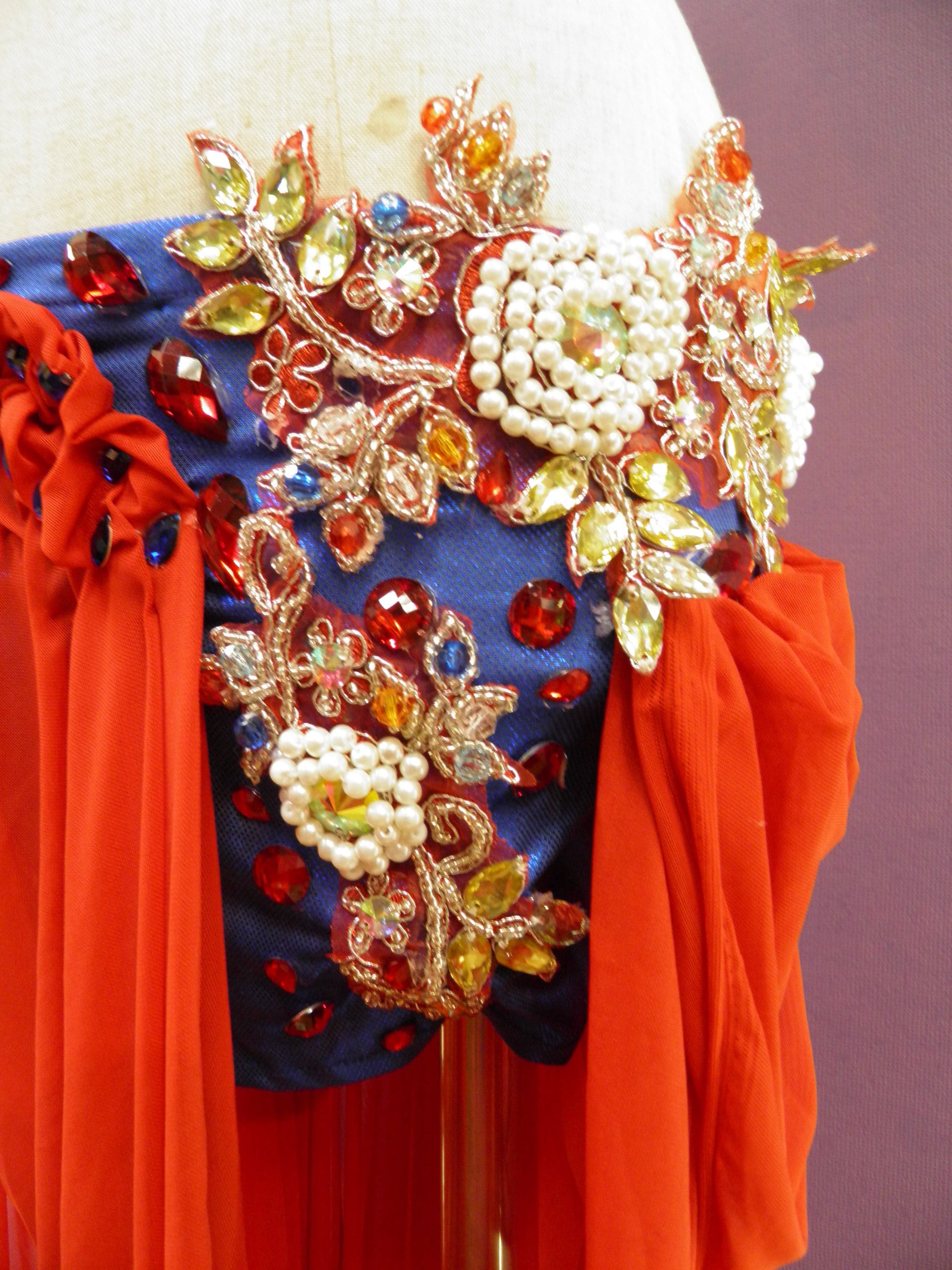 赤ベリーダンス エジプト製オリエンタル衣装 赤ベリーダンス エジプト