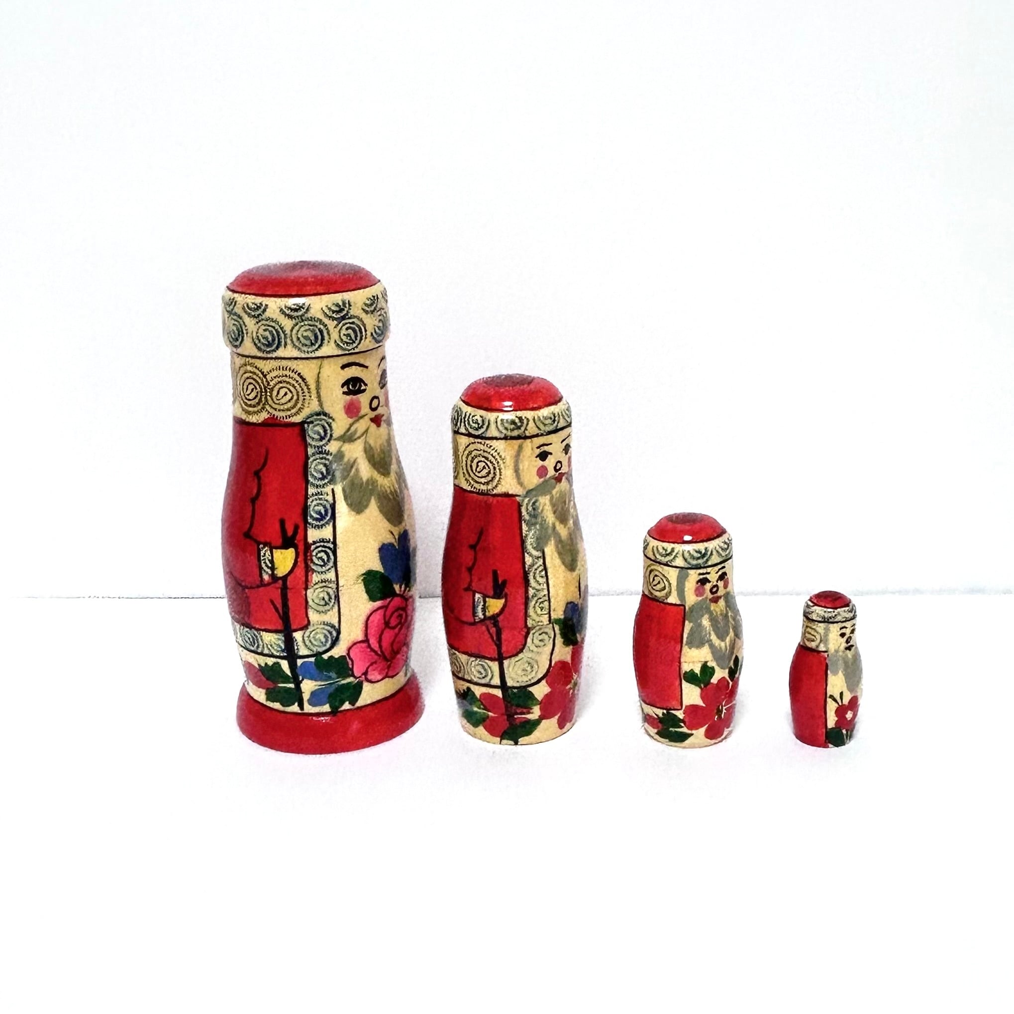 サンタクロース マトリョーシカ13cm 4ピース A セミョーノフ
