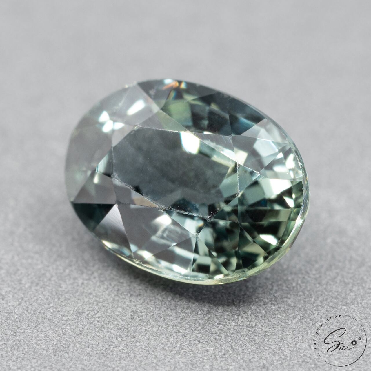天然【非加熱】サファイア・ブルーグリーン 0.81ct 日宝協ソーティング
