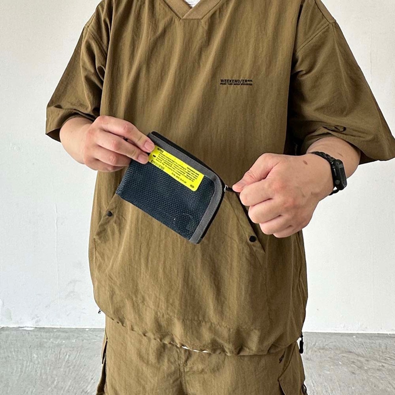 [WEEKENDER] PVC MESH MULTI CASE/GREEN/マルチケース/財布