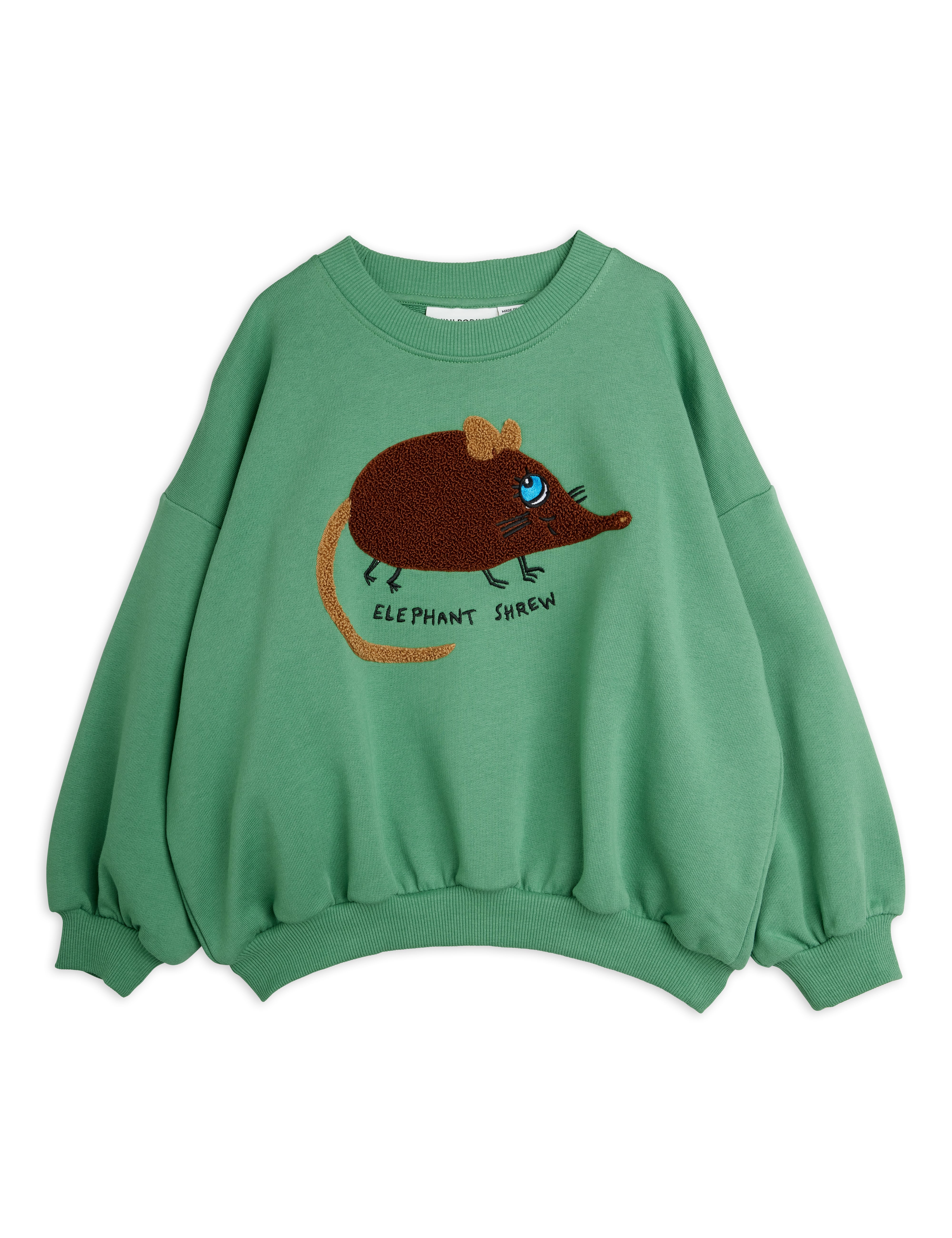 【 MINI RODINI 26AW 】 Elephant shrew chenille sweatshirt