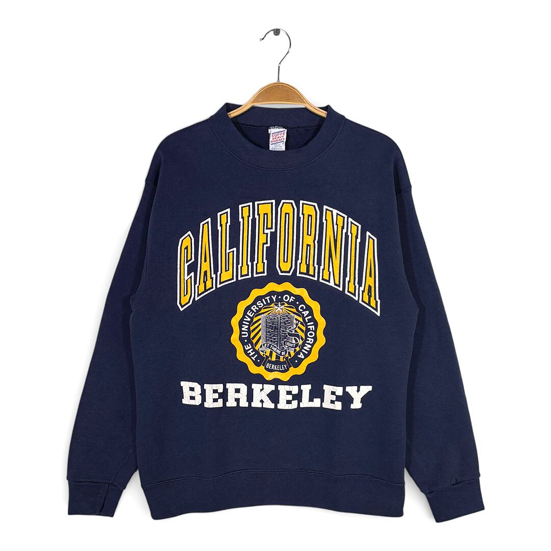 80s SOFFE USA製 ヴィンテージ スウェット カレッジ 3段プリント カリフォルニア大学バークレー校 サイズL 古着 CF1013