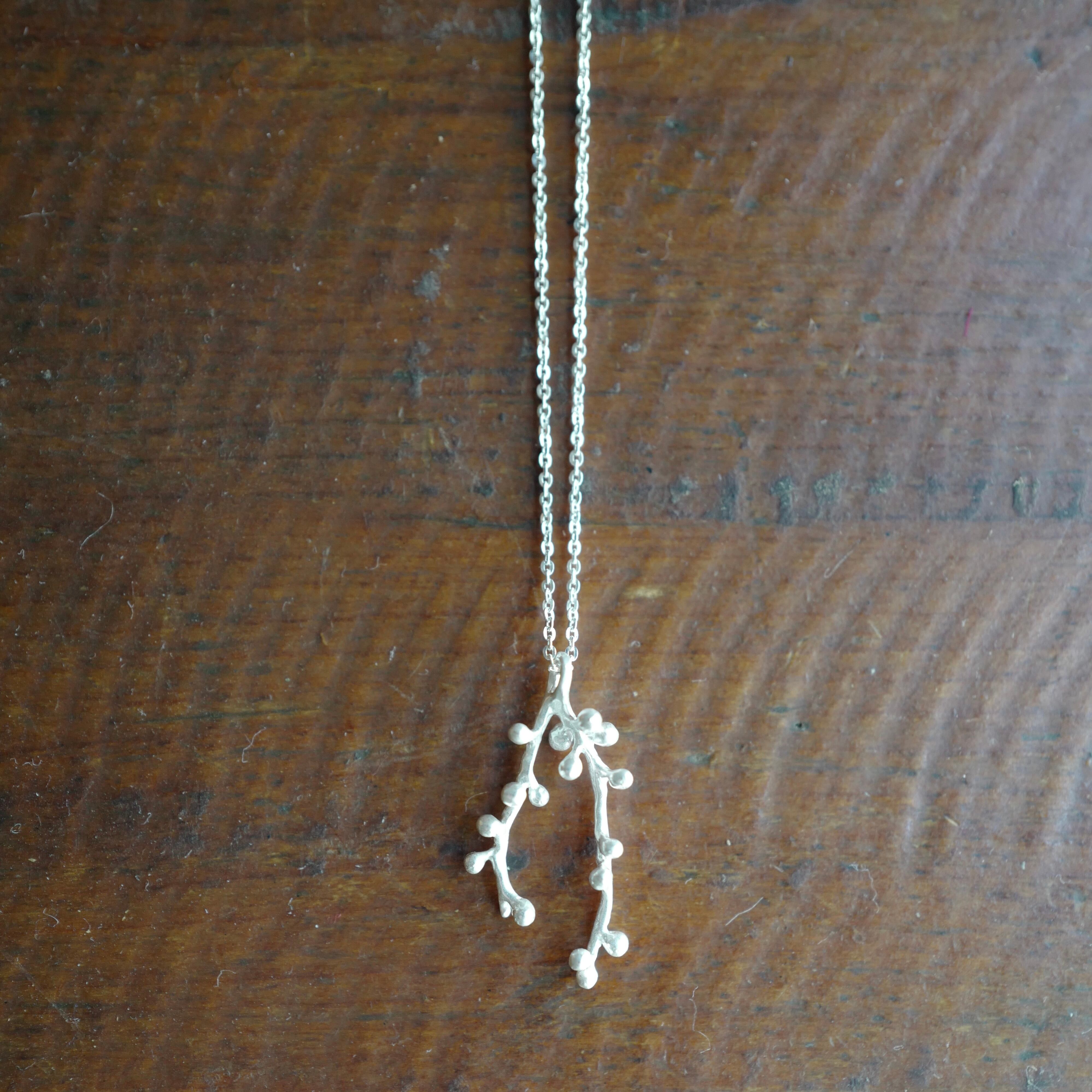 Nakamura Nazuki Accessory｜necklace グリーンネックレス（silver
