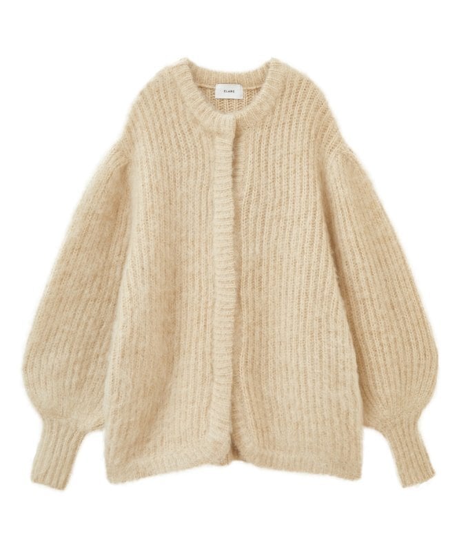 22AW】CLANE クラネ / COLOR MOHAIR SHAGGY CARDIGAN | TRENT  