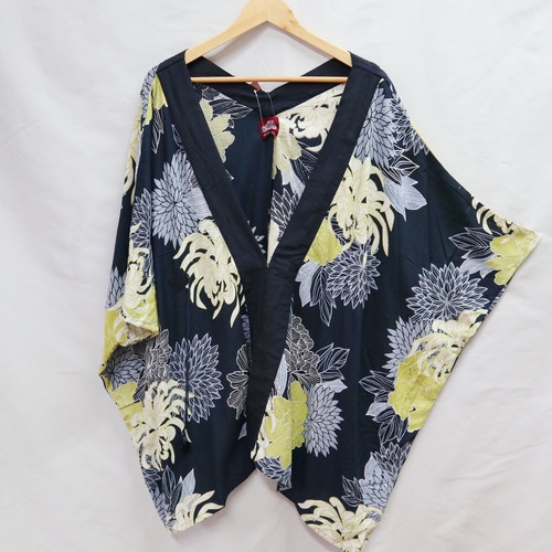 夏菊 浴衣ならいUV羽織 (ブラック)