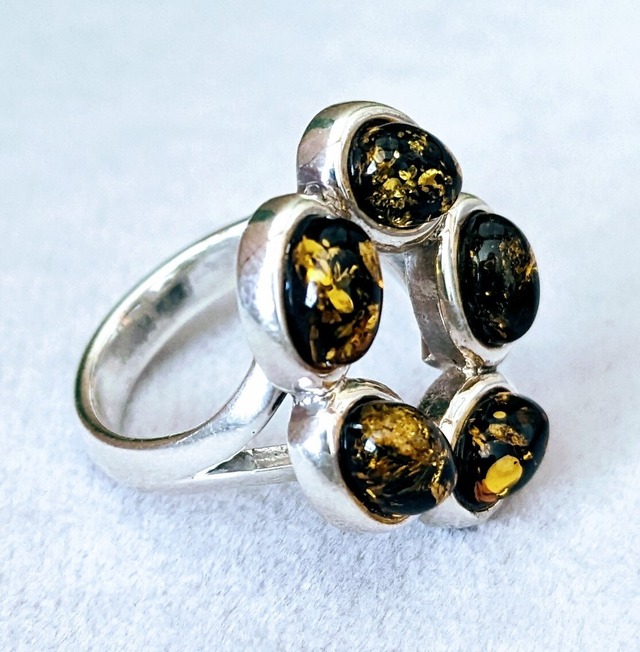 NEW＊ トルコ製 組み上げれ ハンドメイド 天然石 リング シルバー925 