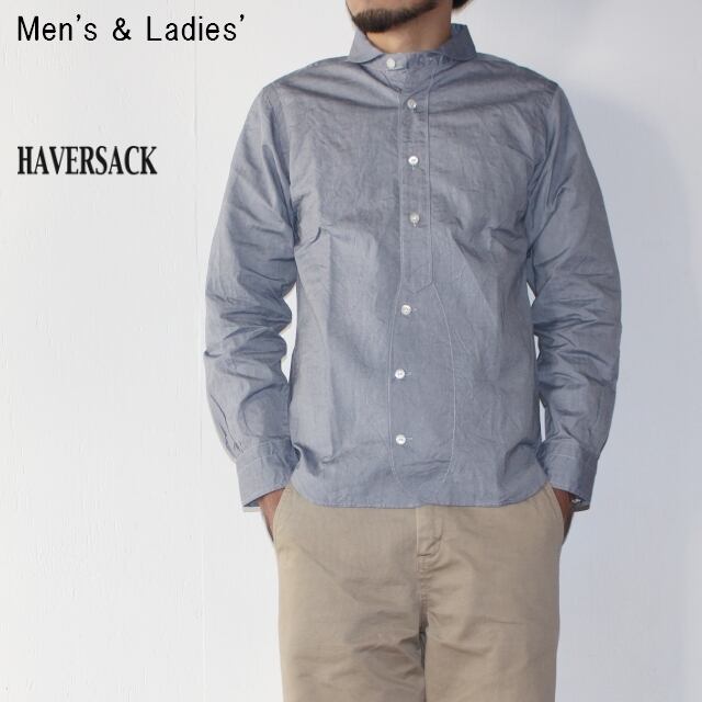 Haversack 丸襟シャツ Basic Shirts Blue C Countly Online Store メンズ レディス ユニセックス通販