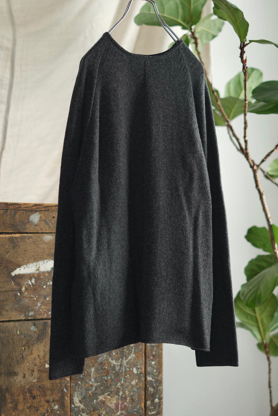 FORME D'EXPRESSION - CREW NECK PULLOVER / CHARCOAL