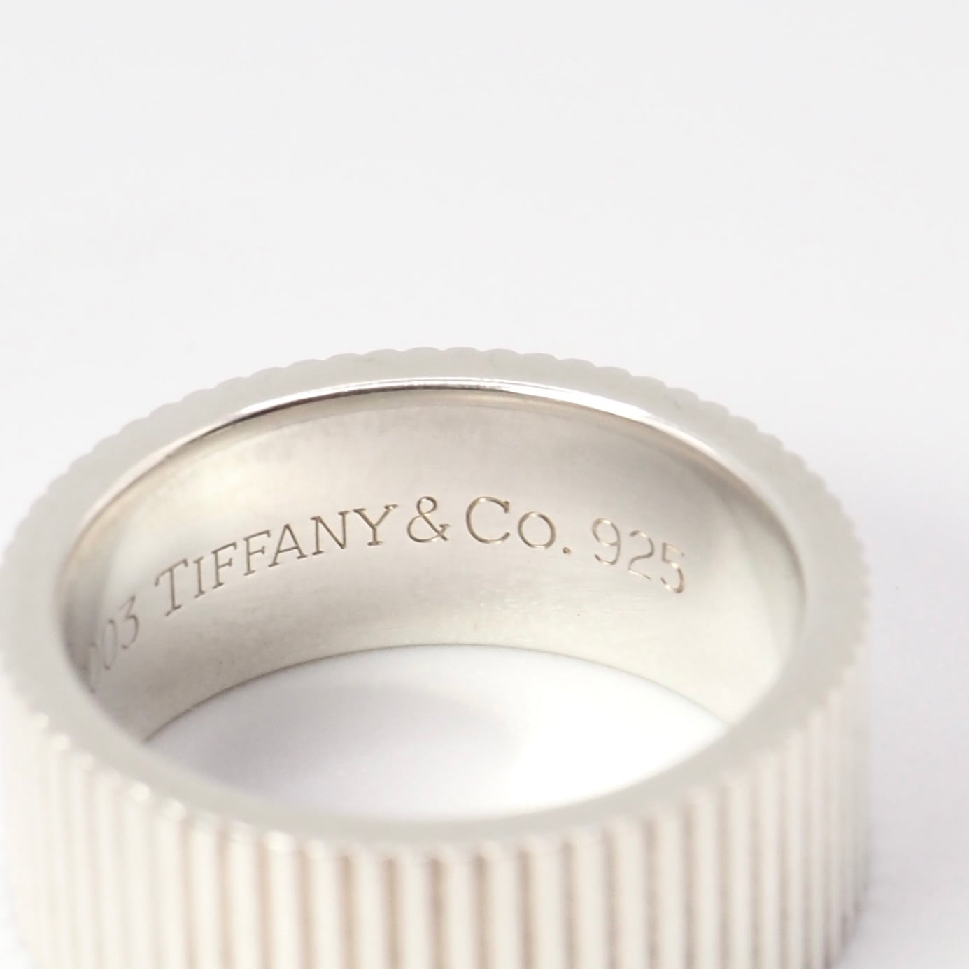 Tiffany&Co. 約14号 コインエッジ リング シルバー925 ティファニー