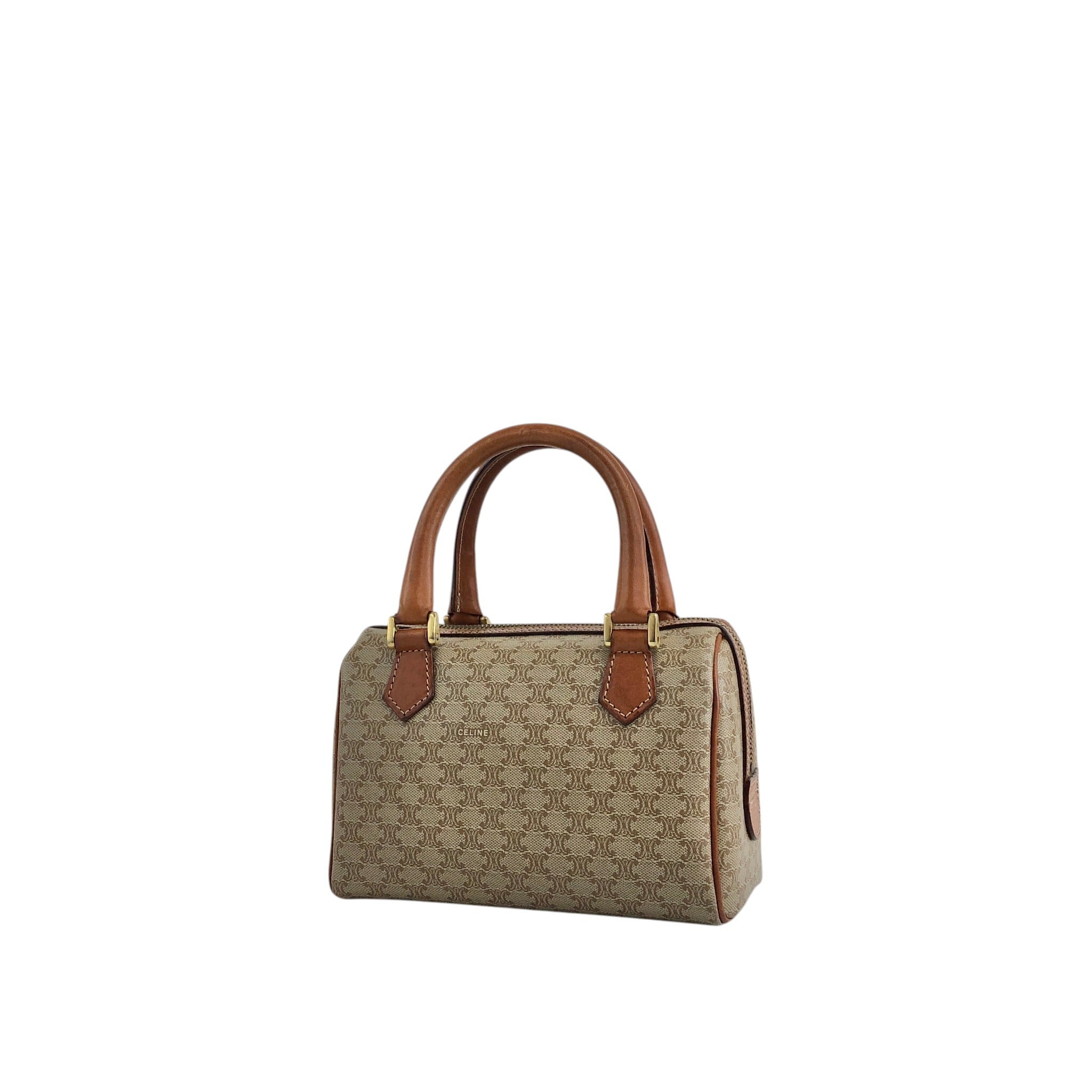 CELINE セリーヌ マカダム ショルダーバッグ ベージュ PVC 2WAY