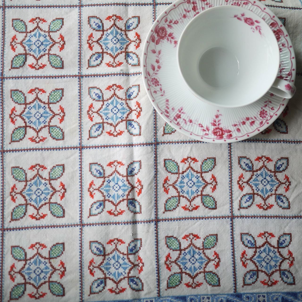 クロスステッチテーブルセンター イギリス