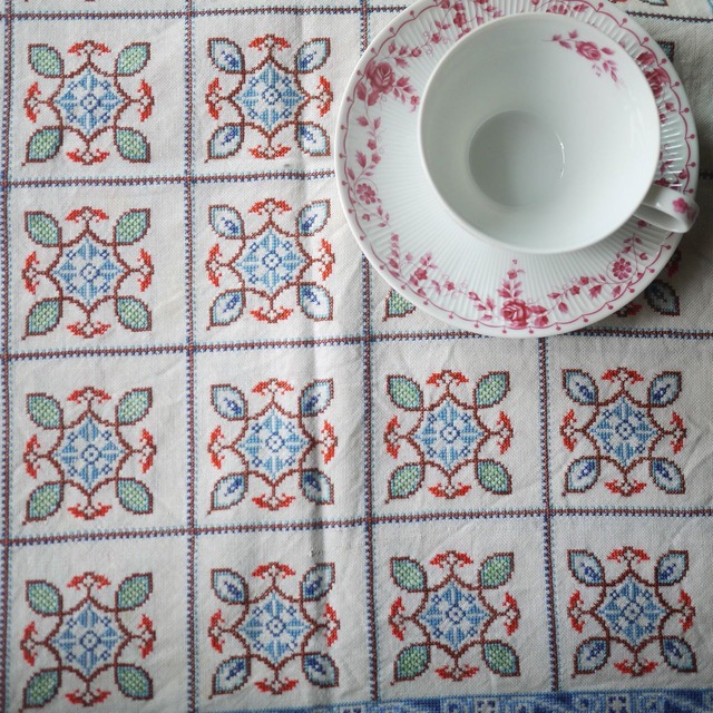 クロスステッチテーブルセンター イギリス