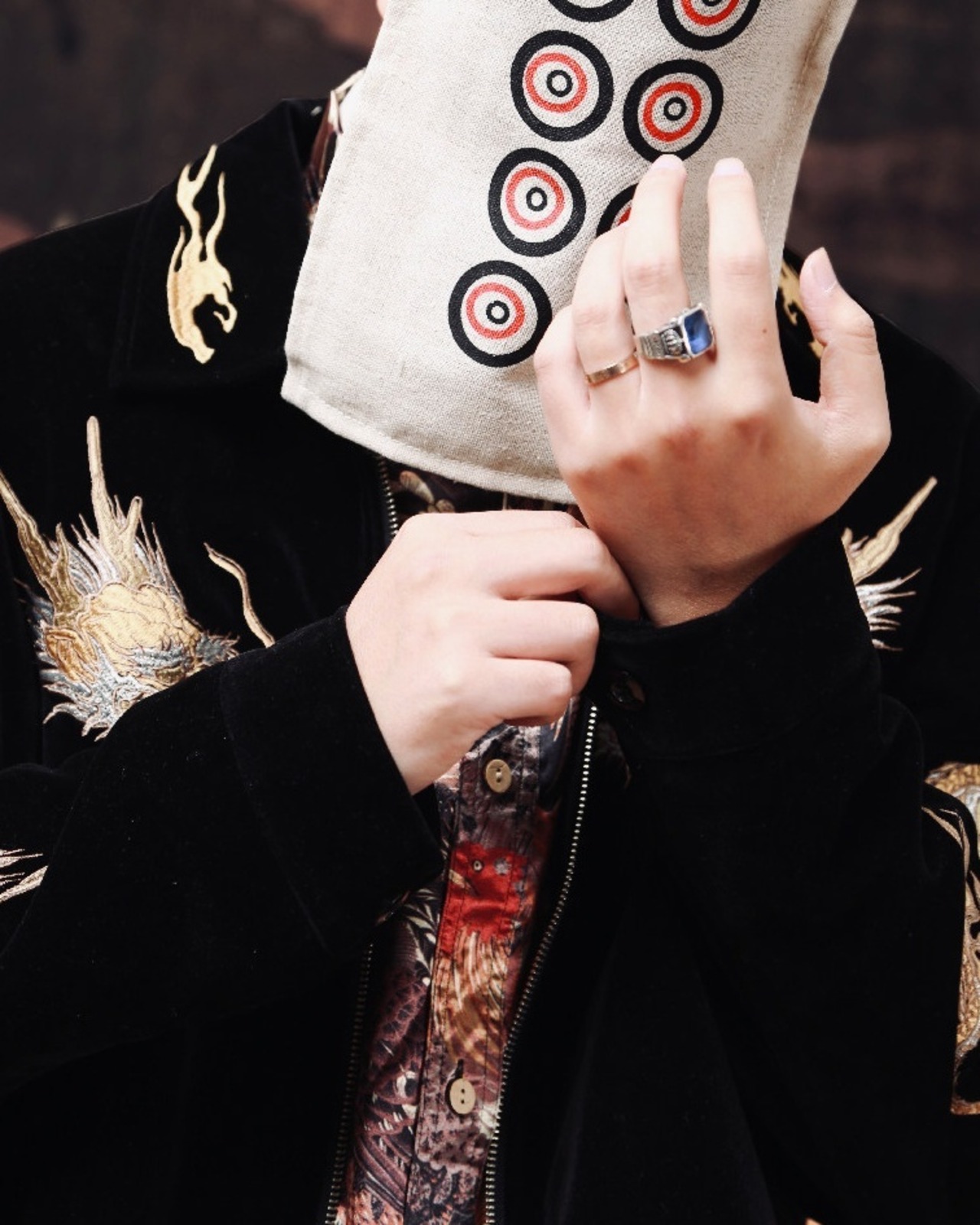 Golden Dragon Embroidered Velvet Jacket【G1210】
