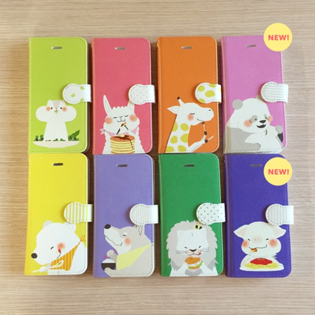 手帳型スマホケース Iphone Mogomo Good Itadakimasu イラストレーター Emi の公式ショップ