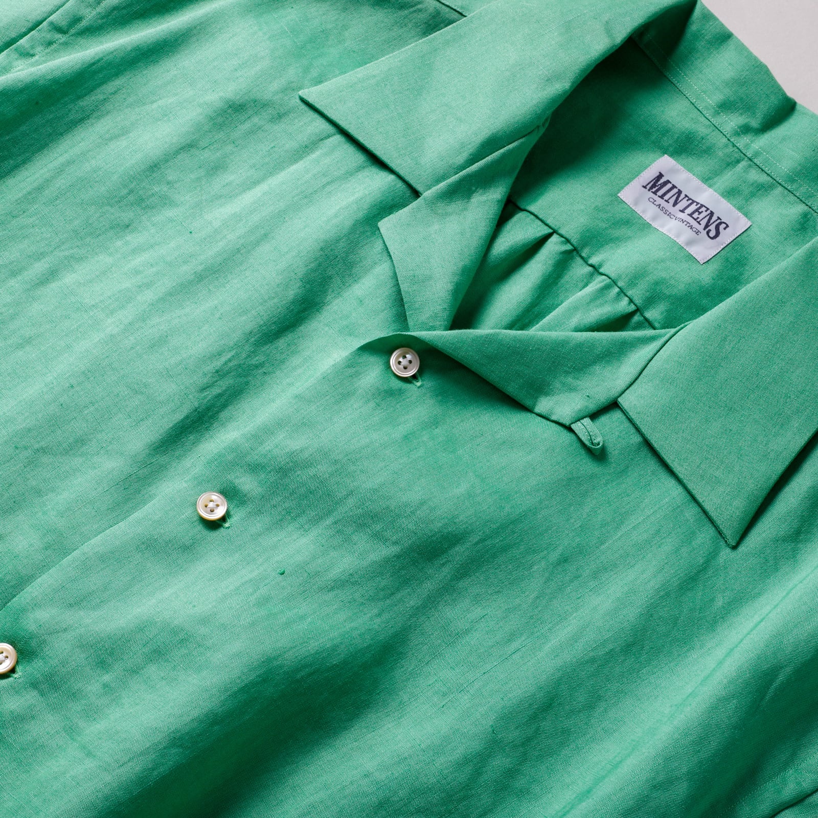 新品】MINTENS 1950s vintage linen shirts made in Italian fabrics