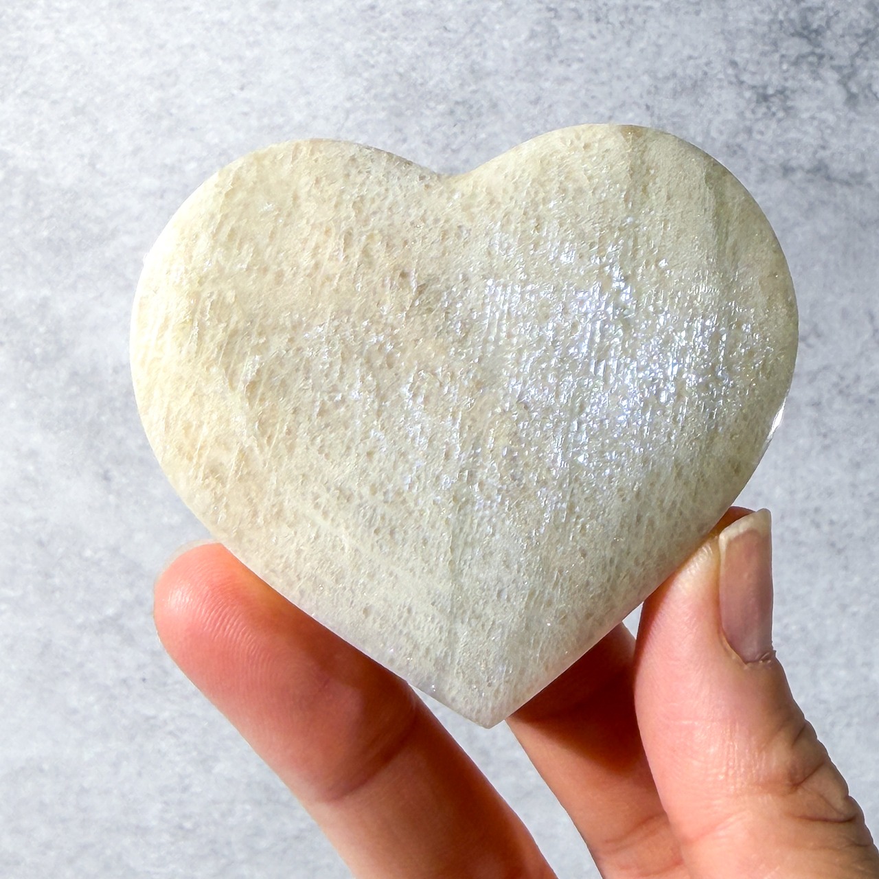 ムーンストーン01 ハート * Moonstone * 天然石