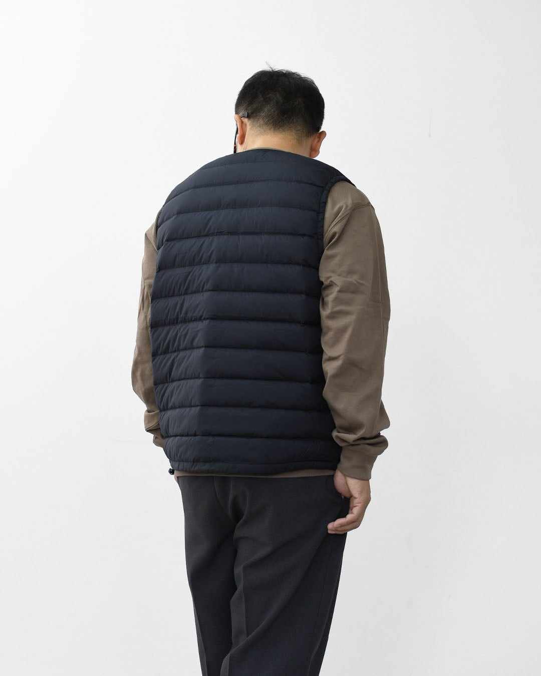 DANTON [ダントン] M NYLON TAFFETA INNER DOWN CREWNECK VEST [DT