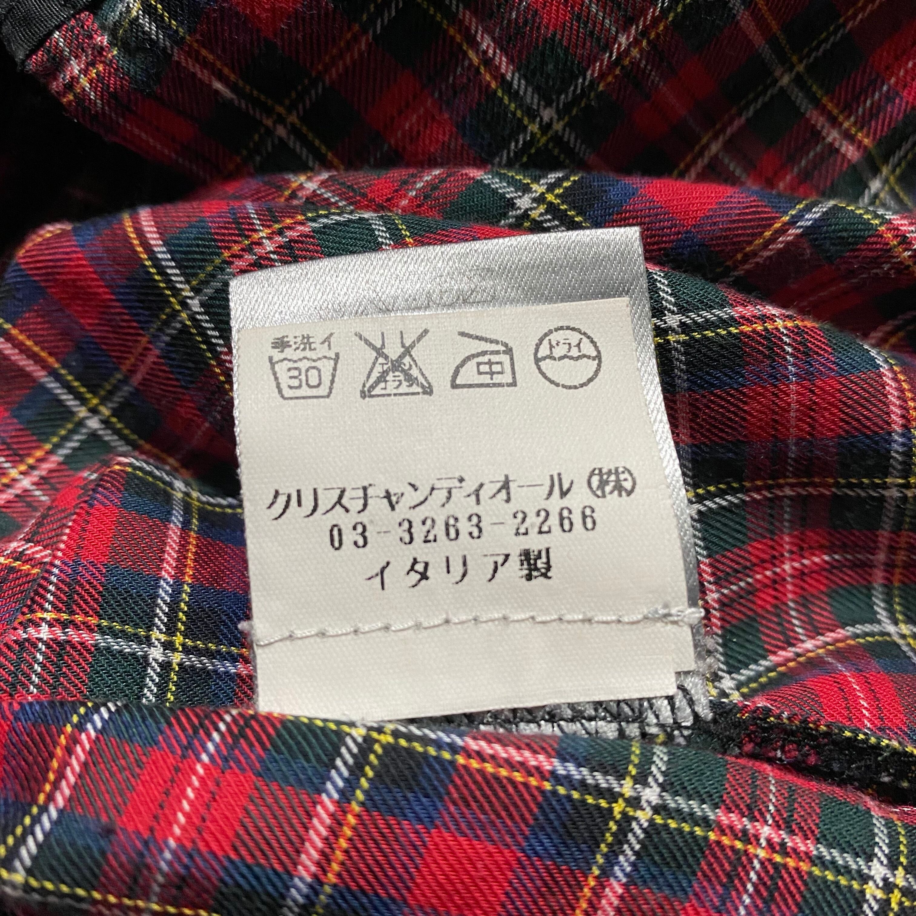 2005AW DIOR HOMME check pattern cleric shirt | NOIR ONLINE