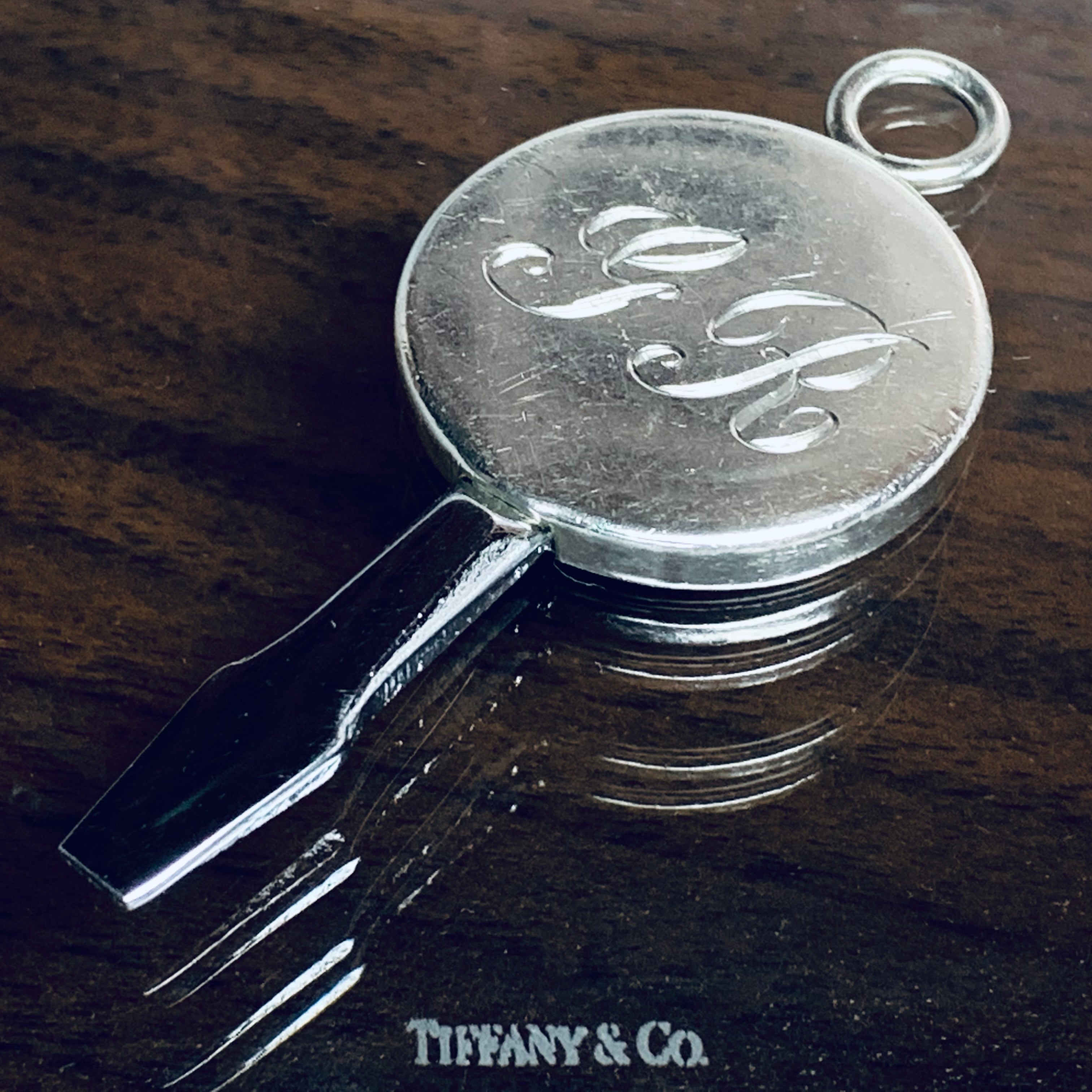 VINTAGE TIFFANY & CO. Screwdriver Key Ring Sterling Silver