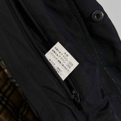 BURBERRY LONDON バーバリー ダウンライナー付き 裏チェック ナイロン ワークジャケット M/ブラック