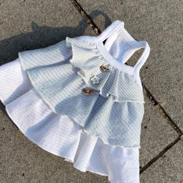 【予約】[cozy-n] Sunny Summer Dress; Airy Blue