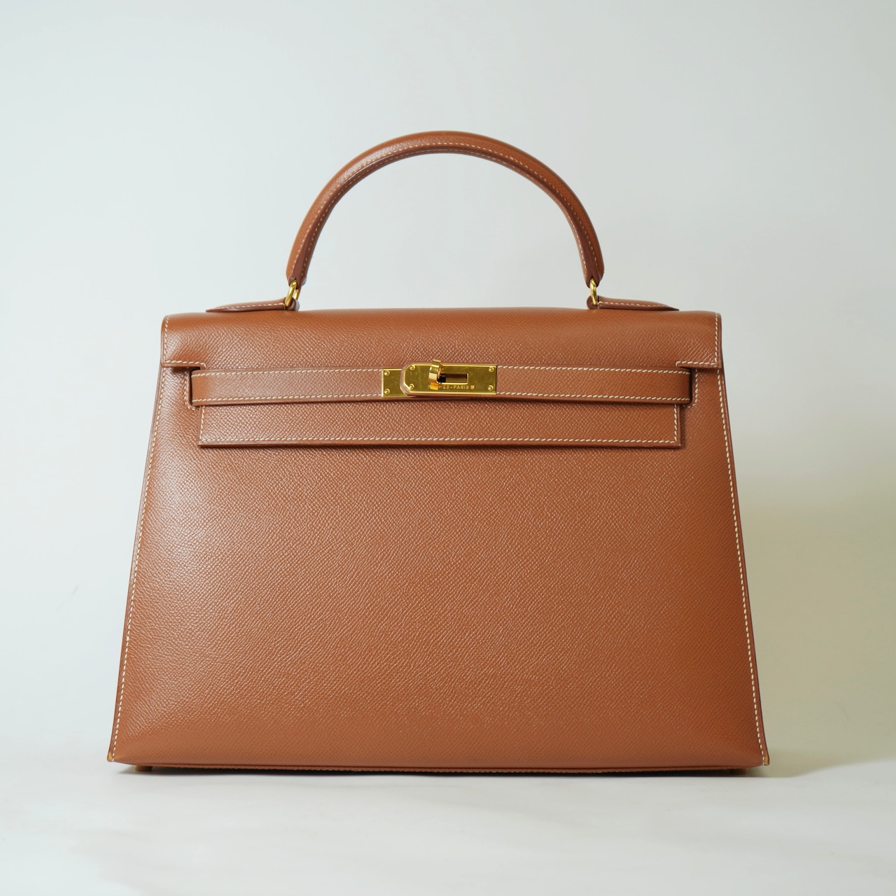 HERMES エルメス ケリー 32 ヴォーエプソン 2WAYハンドバッグ ゴールド ゴールド金具 〇Z:1996年
