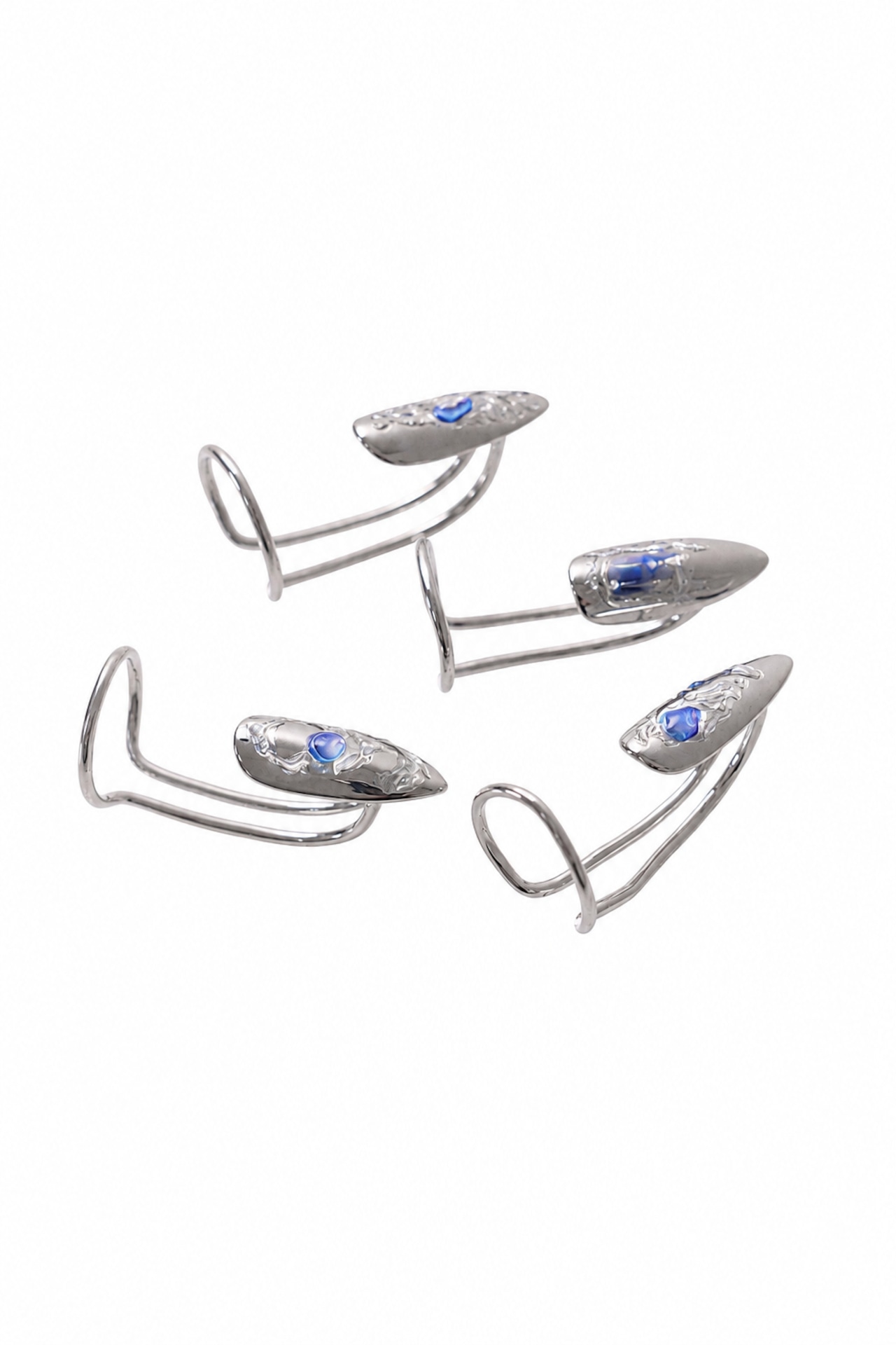 YNYN DIY Nail cuff - Blue Relic