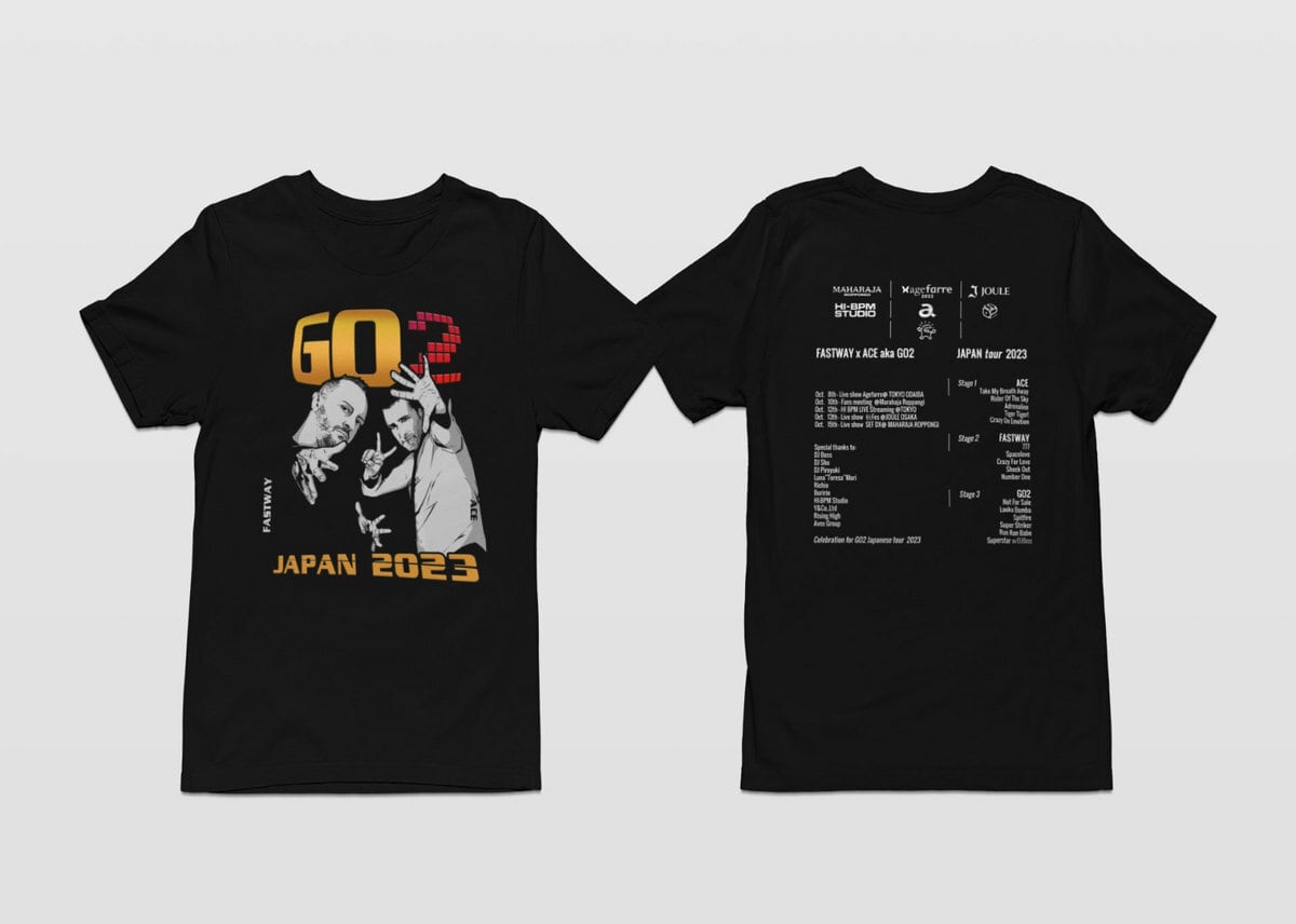 G02 JAPAN TOUR 2023 記念Tシャツ【ロゴカラーver.】 | Y&Co. ONLINE SHOP