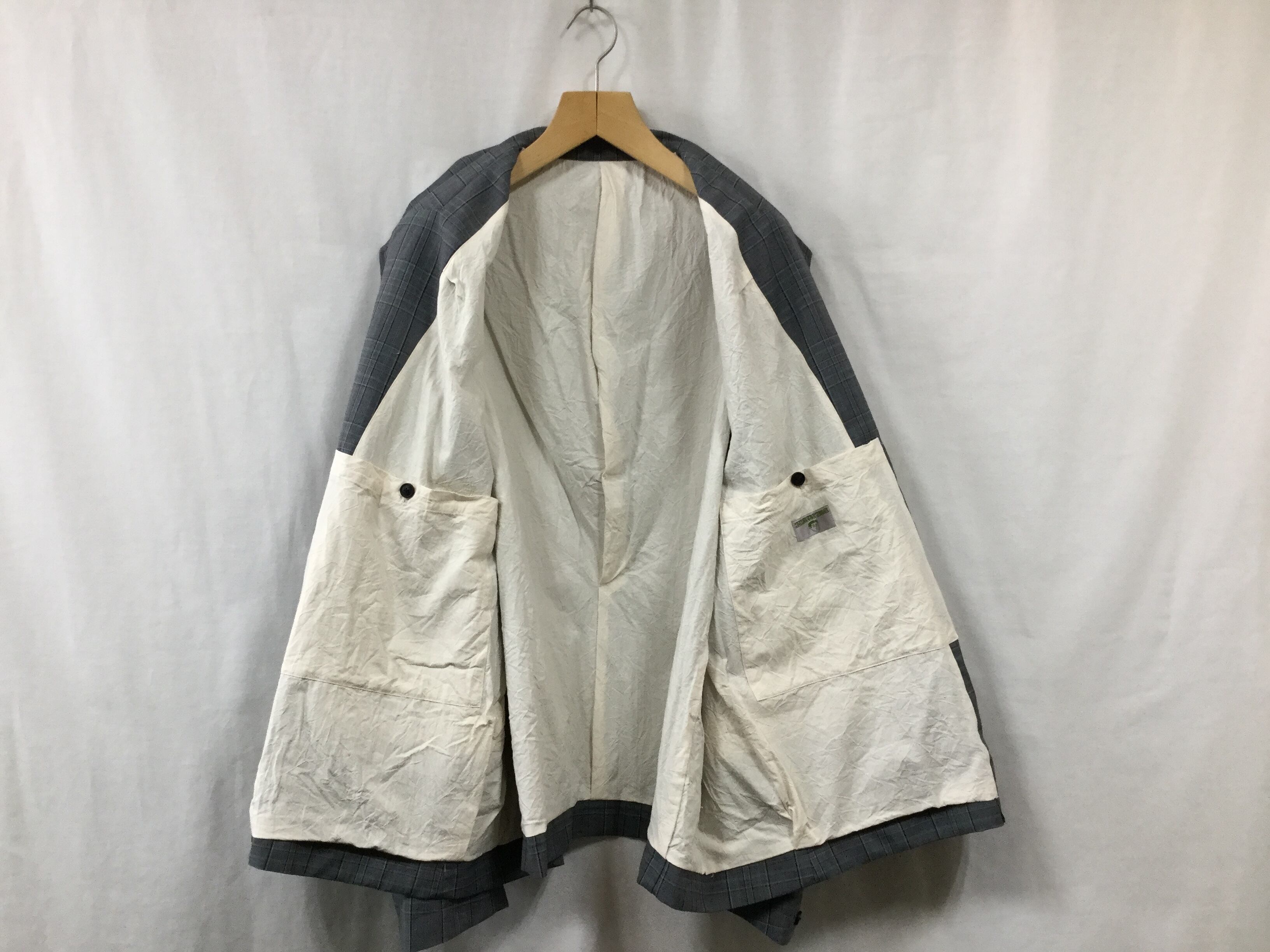 HOMELESS TAILOR”SAMO JACKET GRAY CH” | Lapel online store