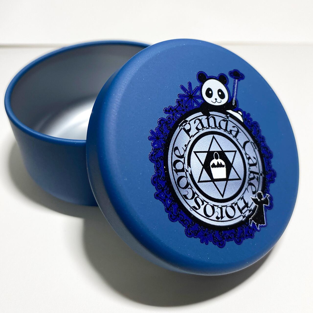 オリジナルキャラ&ロゴ 缶小物入れ (1.ネイビー) /Panda Cake Horoscope.