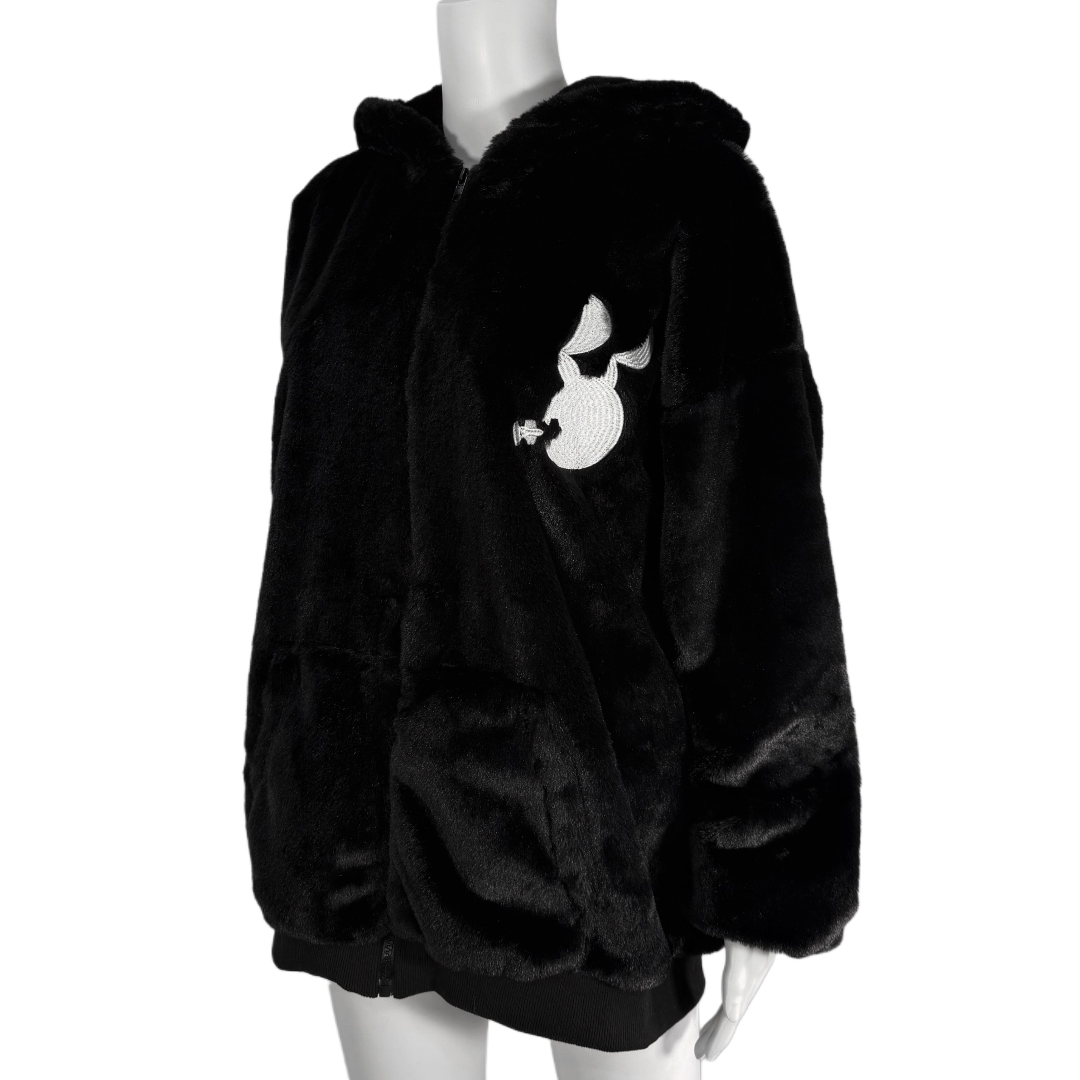 ふわふわBLACK ZIP OUTER【刺繍デザイン】 | NIER CLOTHING