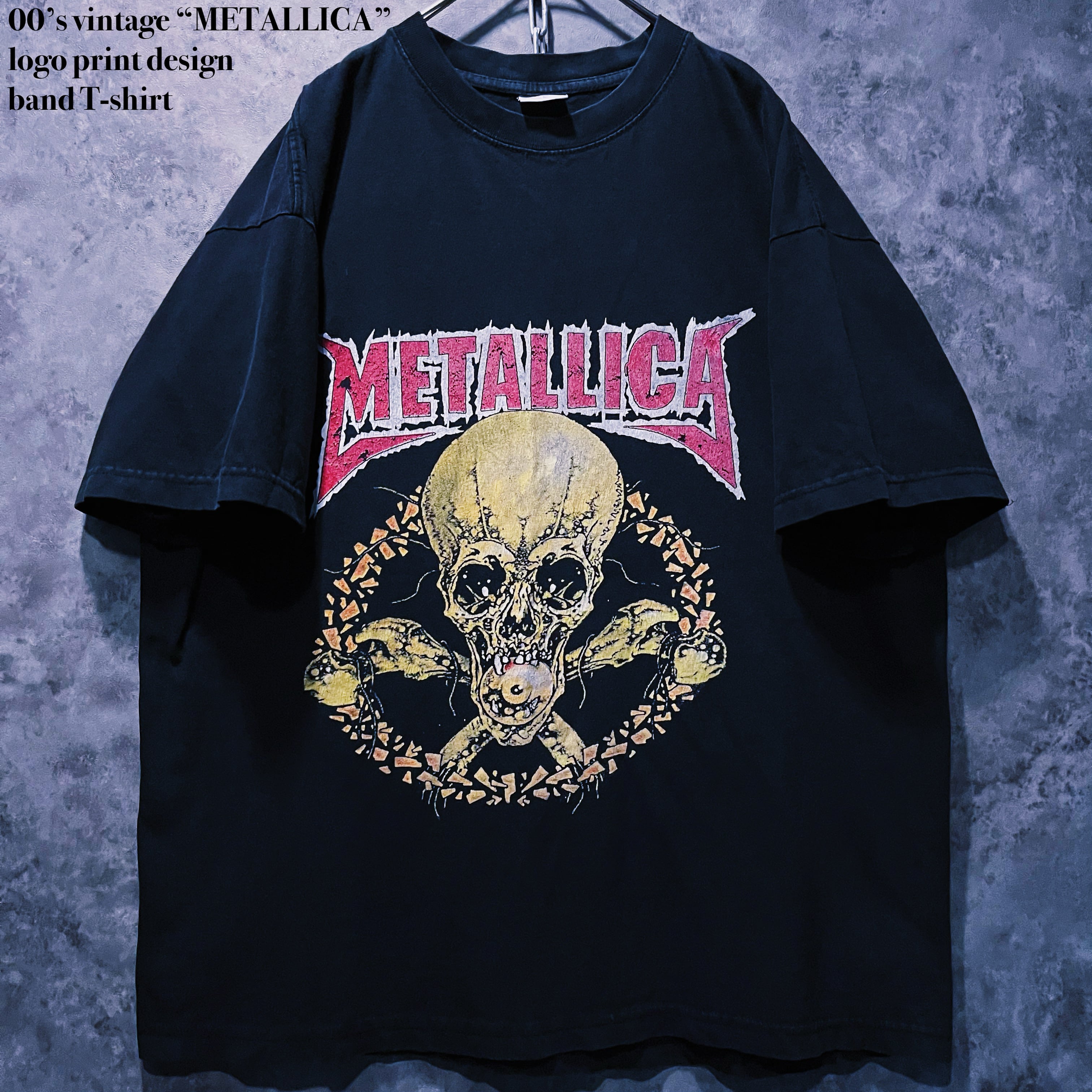 【doppio】00’s vintage “METALLICA” logo print design band T-shirt