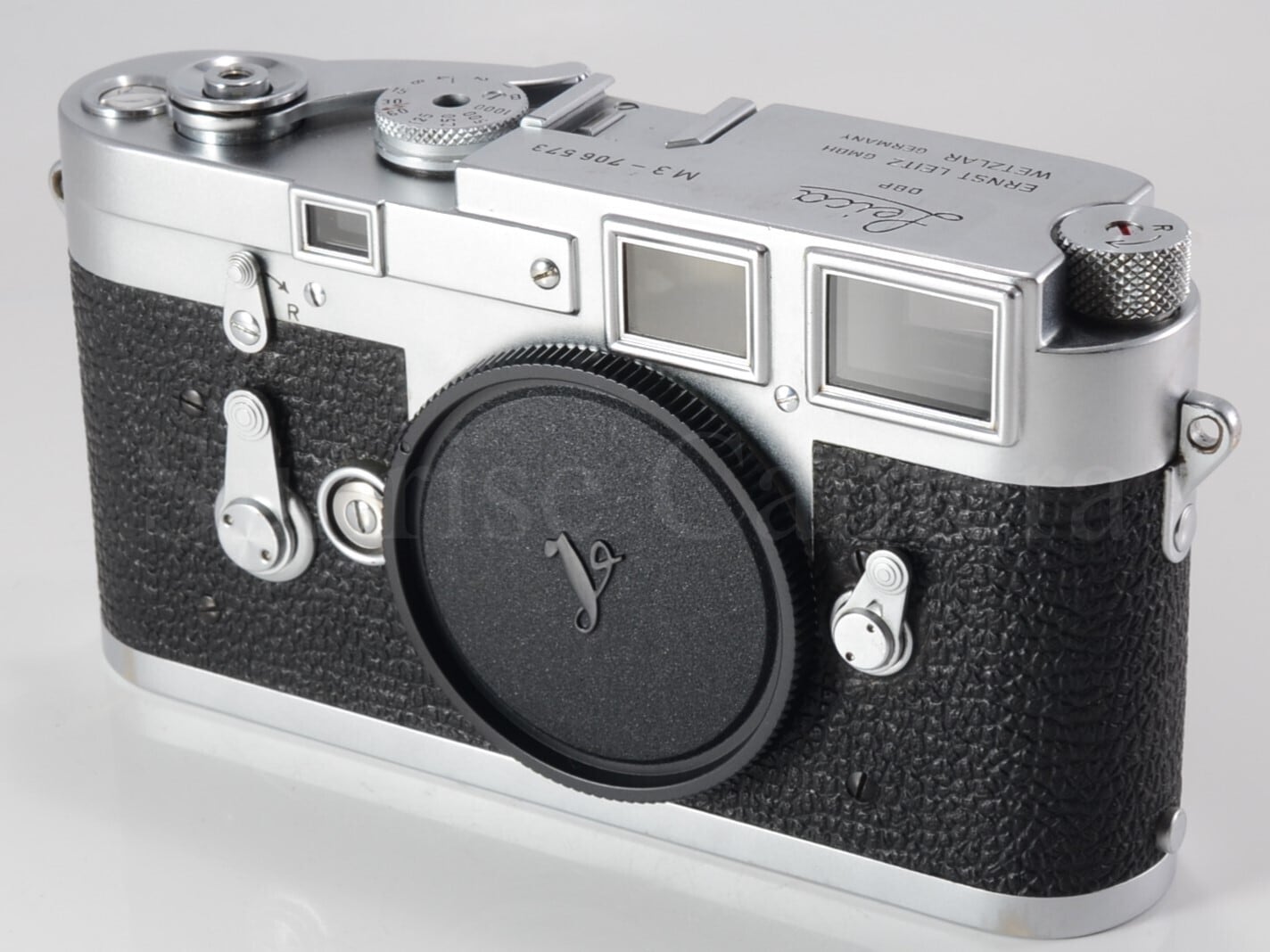 Leica M3 ボディ ダブルストローク 整備済 革ケース付 ライカ (60660