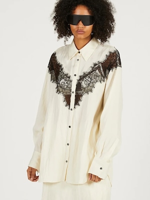 【26SS】PRANK PROJECT プランクプロジェクト / Lace Combination Shirts / シャツ